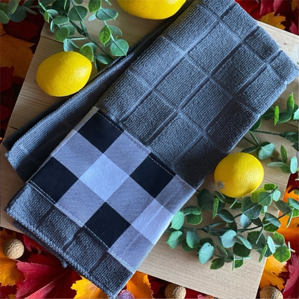 ⤵️🆕 Buffalo plaid Kitchen tea towel